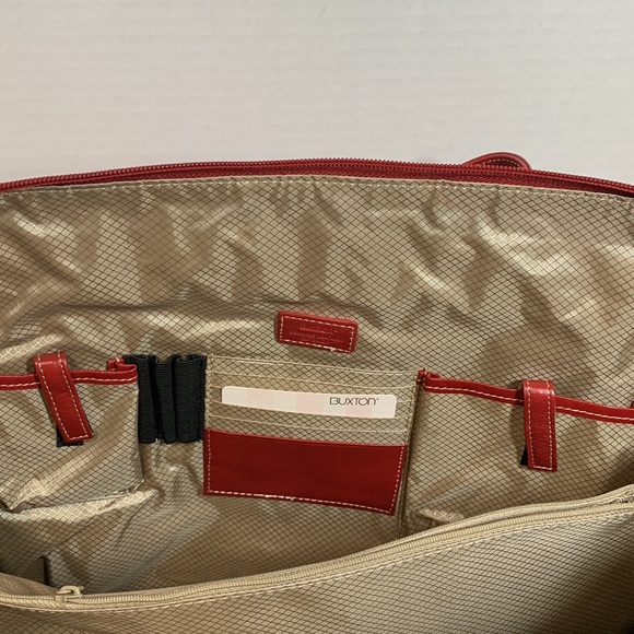 Buxton Euro Leather Business Tote - Picture 5 of 11